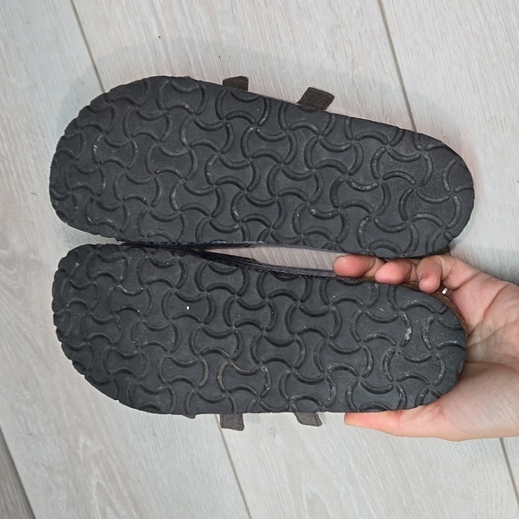 Naot Women 3 Strps Leather Sandals shoes sz 37/6 - Picture 10 of 12